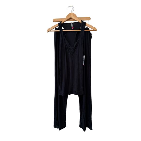 Vince Camuto Loungewear Pajama Pants Sleep Set Black S - Picture 2 of 7